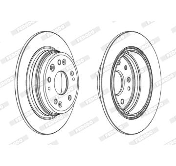 Brzdový kotouč FERODO DDF1933