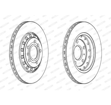 Brzdový kotouč FERODO DDF1934C