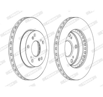 Brzdový kotouč FERODO DDF1939C