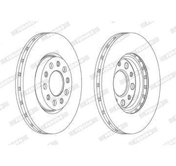 Brzdový kotouč FERODO DDF1956C