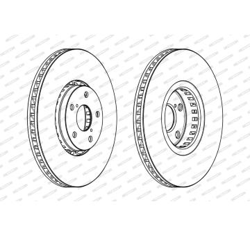 Brzdový kotouč FERODO DDF1957RC-1