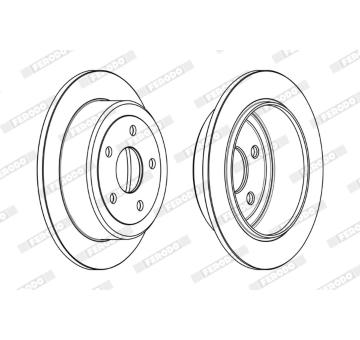 Brzdový kotouč FERODO DDF1958C
