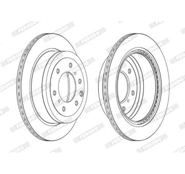 Brzdový kotouč FERODO DDF1965C