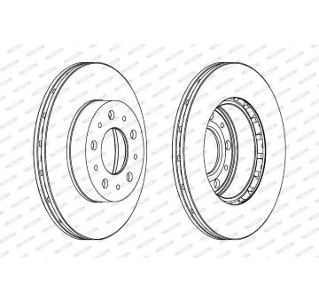 Brzdový kotouč FERODO DDF196