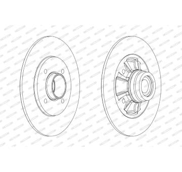 Brzdový kotouč FERODO DDF1984-1