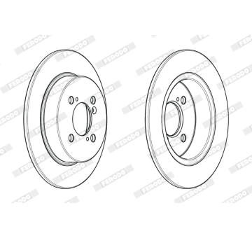 Brzdový kotouč FERODO DDF2071C