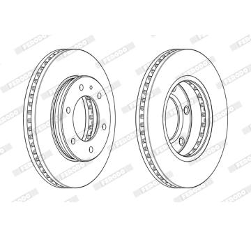 Brzdový kotouč FERODO DDF2462C-1