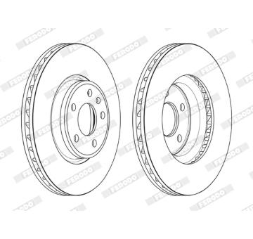Brzdový kotouč FERODO DDF2596C-1