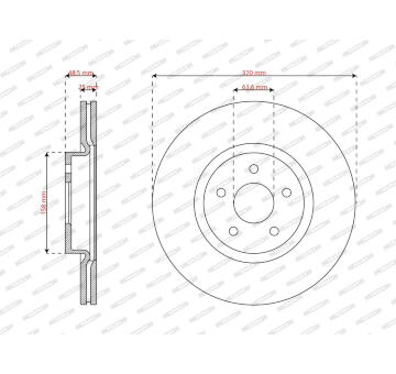 Brzdový kotouč FERODO DDF2962