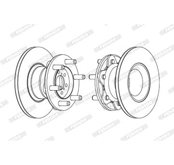 Brzdový kotúč FERODO FCR104A