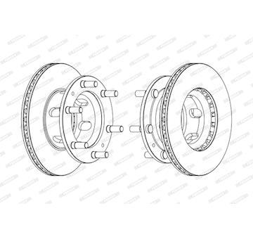 Brzdový kotouč FERODO FCR108A