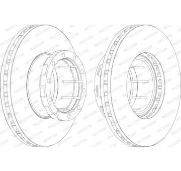 Brzdový kotouč FERODO FCR114A