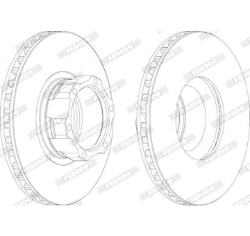 Brzdový kotúč FERODO FCR119A