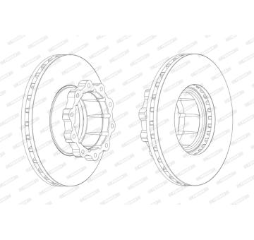Brzdový kotouč FERODO FCR120A