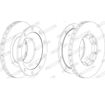 Brzdový kotouč FERODO FCR172A