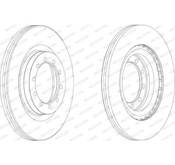 Brzdový kotouč FERODO FCR183A