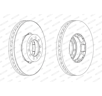 Brzdový kotouč FERODO FCR185A