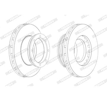 Brzdový kotouč FERODO FCR190A