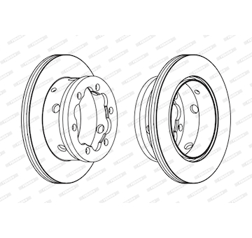 Brzdový kotouč FERODO FCR191A