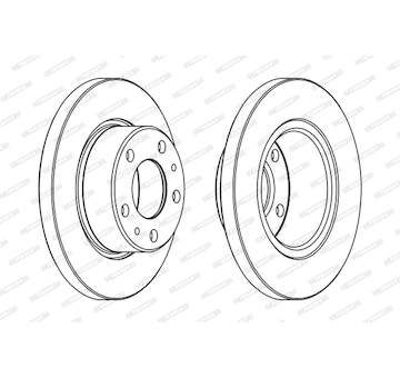 Brzdový kotúč FERODO FCR194A