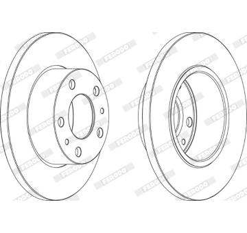 Brzdový kotouč FERODO FCR195A