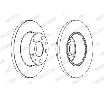 Brzdový kotouč FERODO FCR196A