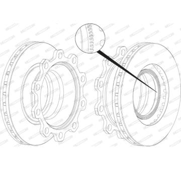 Brzdový kotouč FERODO FCR199A