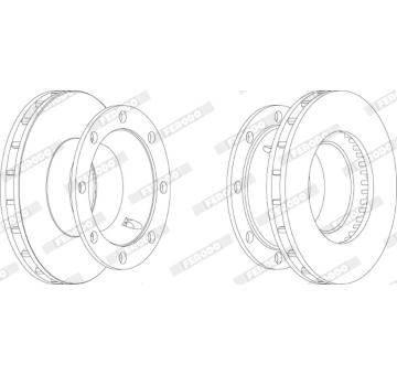 Brzdový kotouč FERODO FCR206A