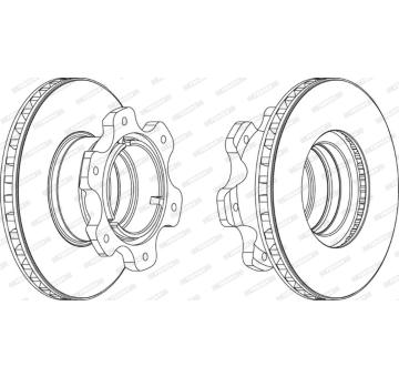 Brzdový kotouč FERODO FCR208A