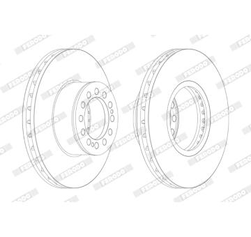 Brzdový kotouč FERODO FCR214A