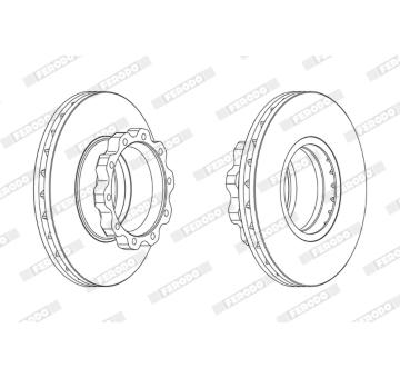 Brzdový kotouč FERODO FCR215A