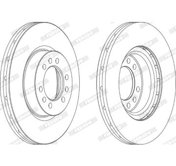 Brzdový kotúč FERODO FCR235A