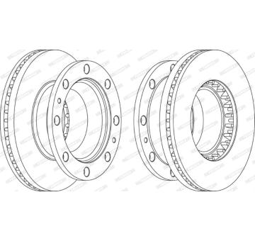 Brzdový kotouč FERODO FCR248A