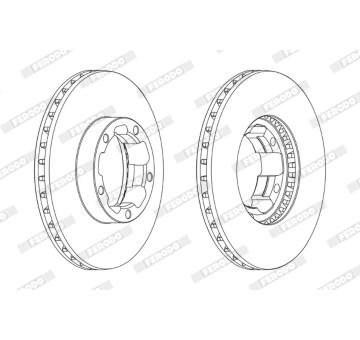 Brzdový kotouč FERODO FCR261A