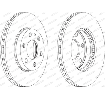 Brzdový kotouč FERODO FCR314A