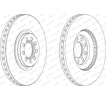 Brzdový kotouč FERODO FCR317A
