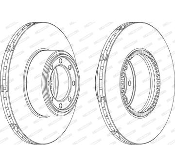 Brzdový kotouč FERODO FCR321A