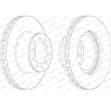 Brzdový kotouč FERODO FCR323A