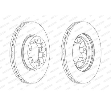 Brzdový kotouč FERODO FCR339A