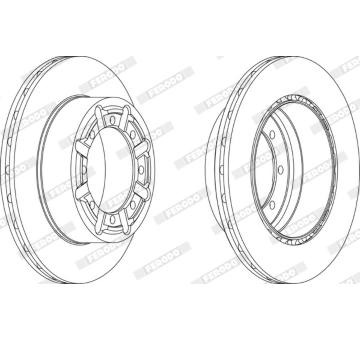 Brzdový kotouč FERODO FCR340A