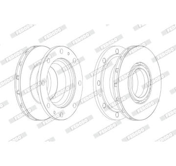 Brzdový kotúč FERODO FCR341A