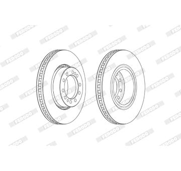 Brzdový kotouč FERODO FCR374A