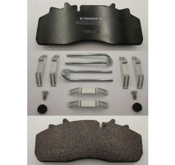 Sada brzdových destiček, kotoučová brzda FERODO FCV4043B