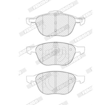 Sada brzdových destiček, kotoučová brzda FERODO FDB4319