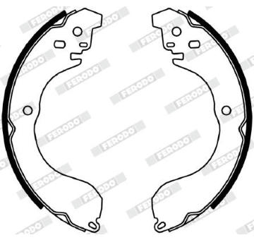 Sada brzdových čelistí FERODO FSB4053