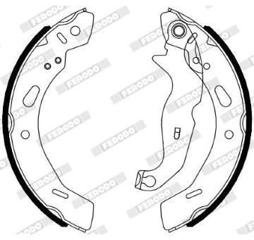 Sada brzdových čelistí FERODO FSB4080