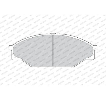 Sada brzdových destiček, kotoučová brzda FERODO FVR949