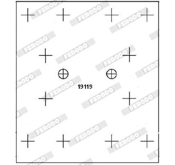 Sada brzdoveho oblozeni, bubnova brzda FERODO K19116.1-F3653