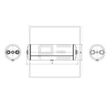 Zásobník vzduchu, pneumatický systém PE Automotive 016.367-80A