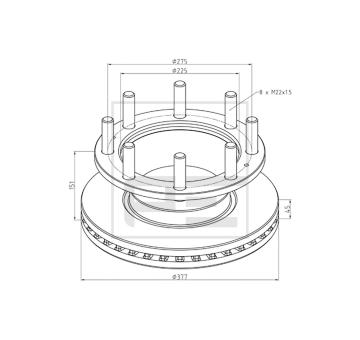 Brzdový kotouč PE Automotive 026.678-10A
